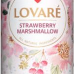 Чай зелений з фруктами та квітковими пелюстками Lovare Полуничний Зефір 80г Україна