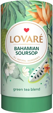 Чай зелений з ароматом саусеп та бергамоту Lovare Багамський Саусеп 80г Україна