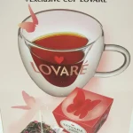 Подарунковий набір 4 сорти чаю Lovare + скляна чашка 56г