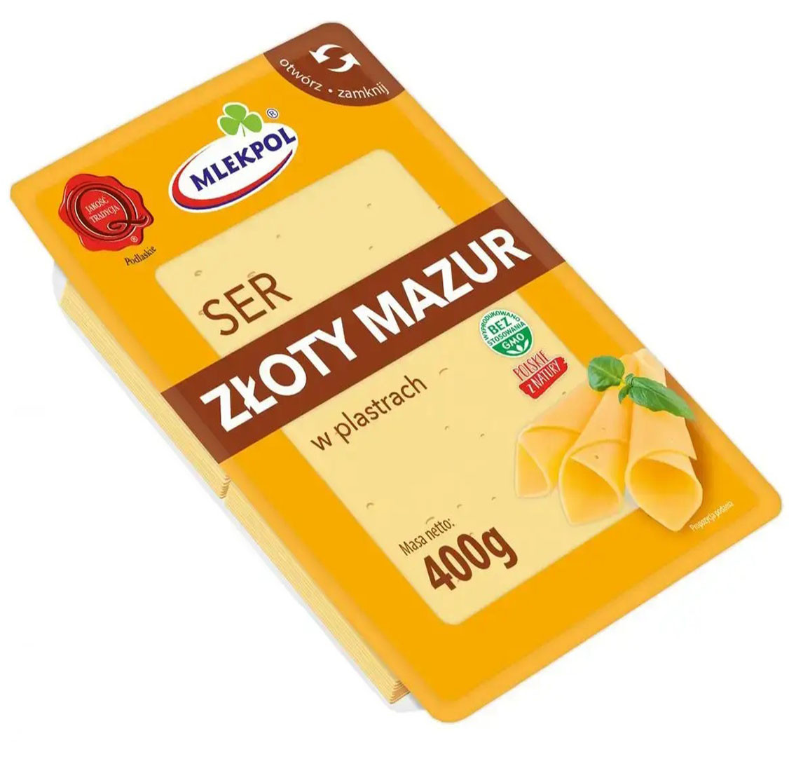 Сир у пластинках Zloty Mazur 400 г Польща