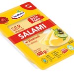 Сир у пластинках Mlekpol Salami 400 г Польща