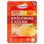 Сир у пластинках Mlekpol Krolewski z kolna 400 г Польща