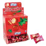 Жувальні гумки БЕЗ ГЛЮТЕНА Vidal Strawbs (200шт х 5 г) Іспанія