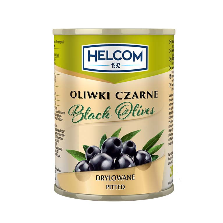 Оливки чорні без кісточки Helcom 280г Польща
