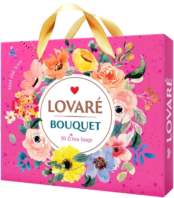 Чай набор Lovare Bouquet 6 видов по 5 пакет (30шт)