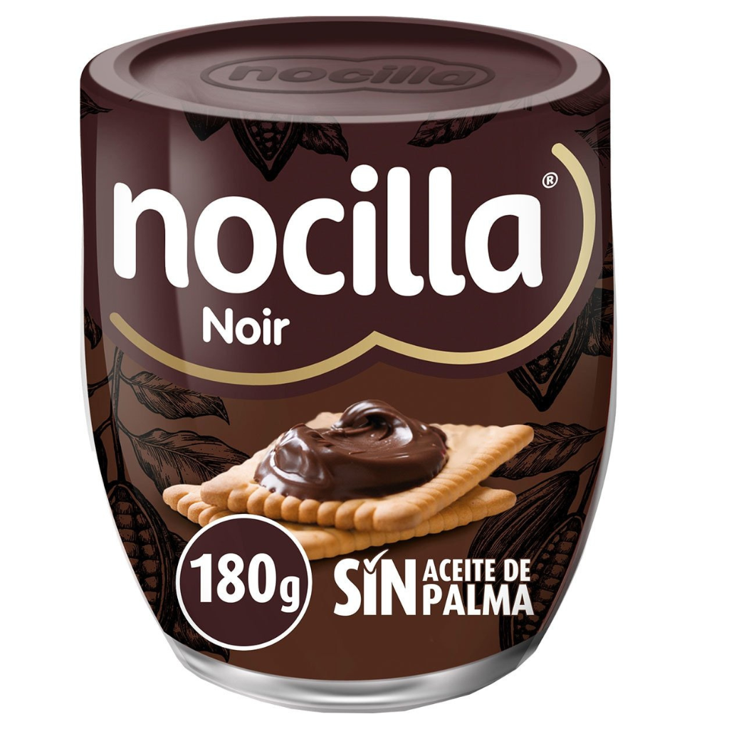 Шоколадно-горіхова паста Nocilla Noir без пальмової олії Nocilla 180 г Іспанія