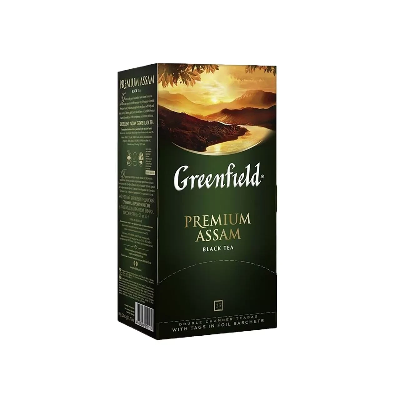 Чай чорний індійський байховий Greenfield «Classik Breakfast» (25 пакетиків х 2 г) 50г