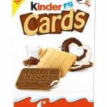 Вафлі шоколадно-молочною начинкою Kinder Cards (6шт х 12,8г) 76.8г Польща
