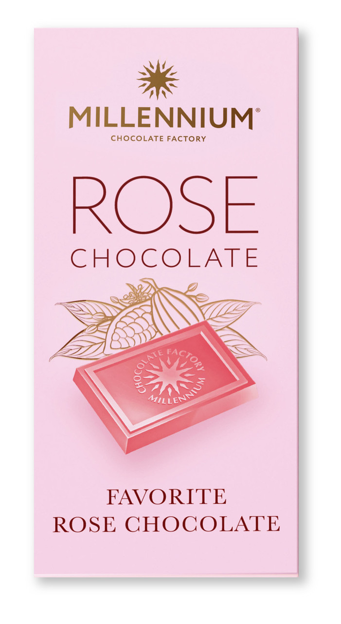 Шоколад рожевий Millennium Rose 100г Україна