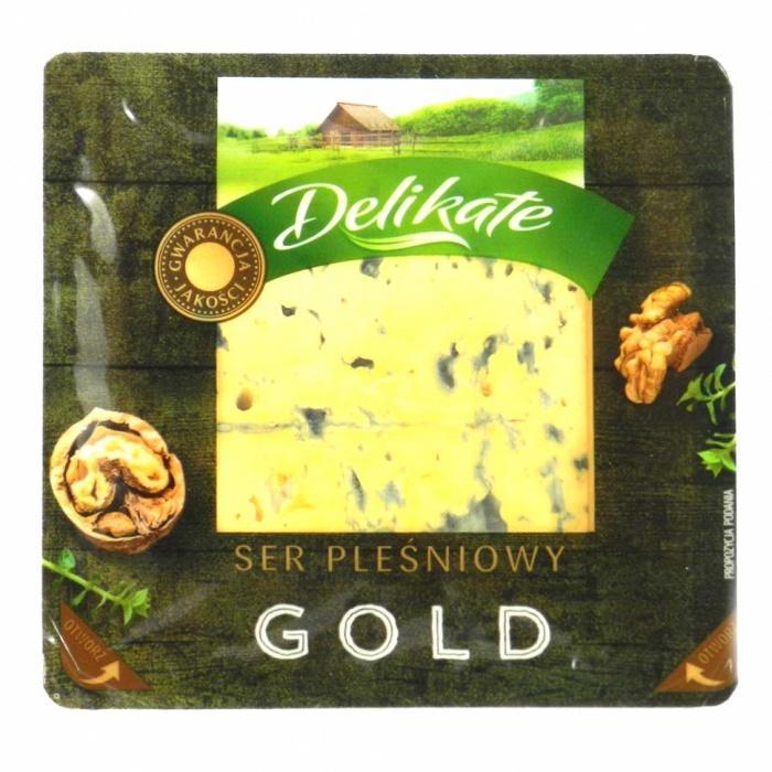 Сир із цвіллю Золото Delikate Ser plessiowy Gold 100 г Польща