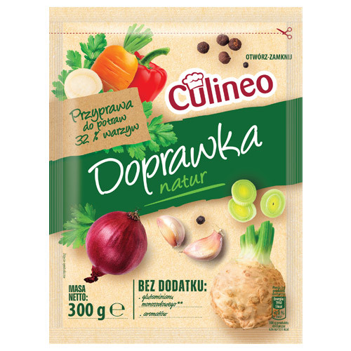 Приправа овочева натуральна БЕЗ ГЛЮТАМІНАТУ БЕЗ АРОМАТИЗАТОРІВ Culineo Doprawka 300г Польща