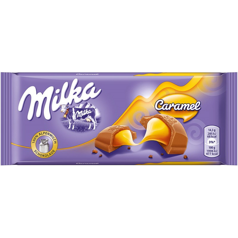 Шоколад молочний Milka Caramel Швейцарія 100 г