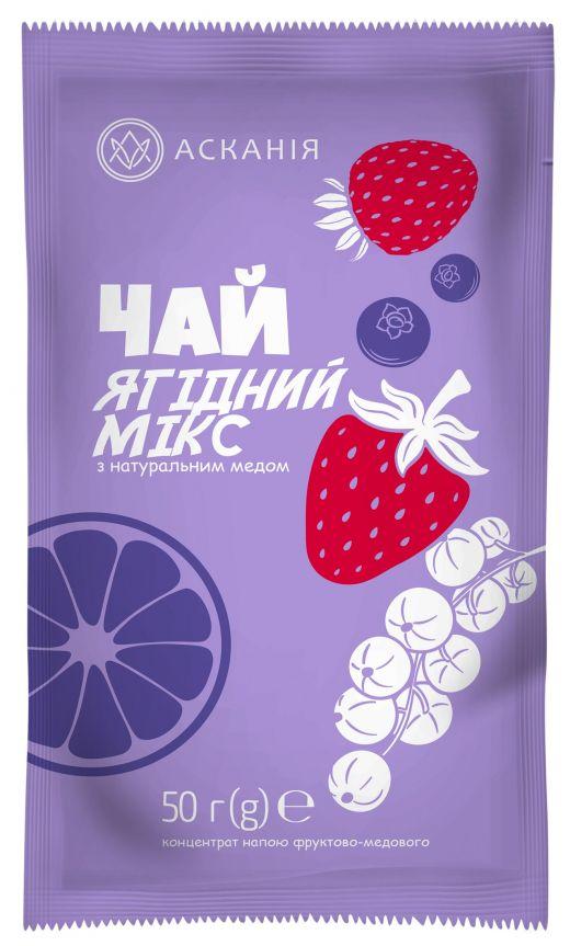 Концентрат фруктово-медового напою Чай журавлина та імбир Асканія-Пак 50 г Україна