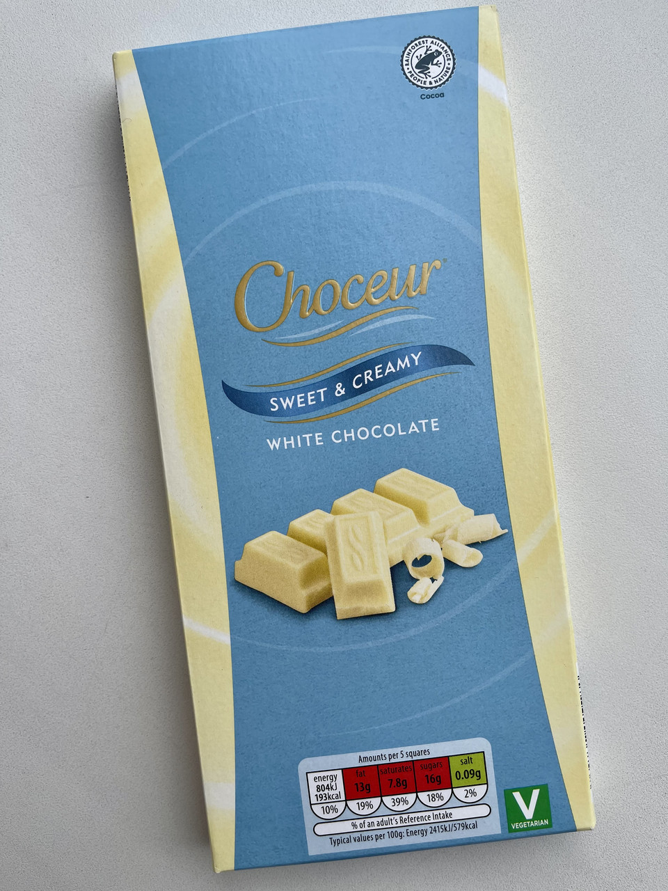 Шоколад білий з кремом Choceur Sweet Creamy Німеччина 200г