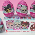 Яйця з сюрпризом із білого та молочного шоколаду L.O.L. БЕЗ ГЛЮТЕНА L.O.L. surprise! (3x20г) 60г Італія