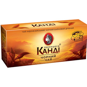 Чай цейлонський чорний байховий Принцеса Канді 45 г