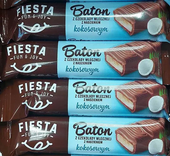 Шоколадний батончик з арахісовою начинкою Fiesta Baton Arachidowym 42 г Польща