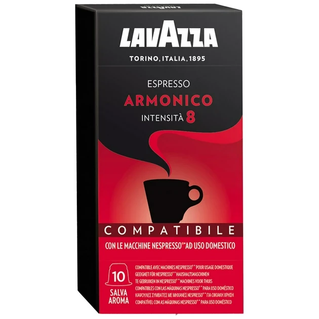 Кава в капсулах Lavazza Espresso Armonico №8 Intensity (10 шт) 50г Італія