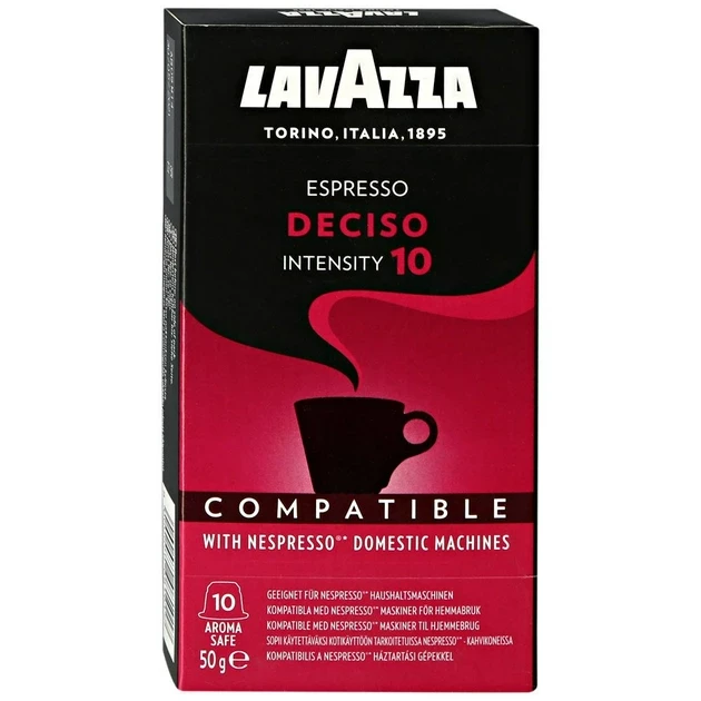 Кава у капсулах Lavazza Espresso Deciso №10 Intensity (10 шт) 50г Італія
