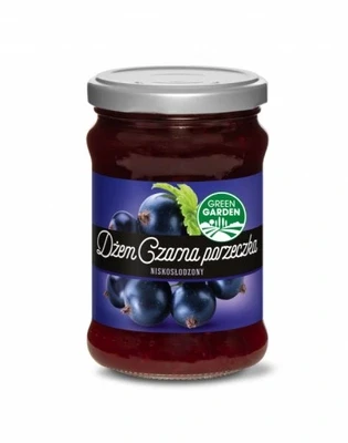 Джем Чорна смородина з низьким вмістом цукру Green Garden Польща 280г