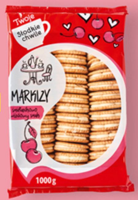 Печиво-сендвіч з ванільним кремом та вишневим джемом "Маркіз" Dr.Gerard Markizy 900г Польща