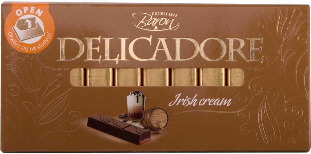 Шоколад DELICADORE Irish Cream (з ірисовим кремом) Baron Польща 200 г