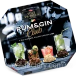 Шоколадно-горіхові цукерки з алкогольною начинкою Trumpf Edle Tropfen Gin & Wisky 200г Німеччина