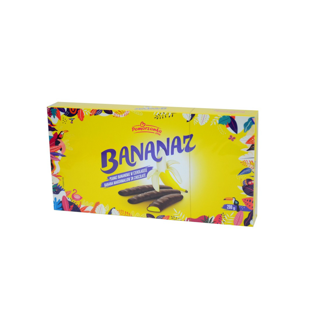 Цукерки шоколадні Bananaz (Бананова суфле) Pomorzanka Польща 200 г