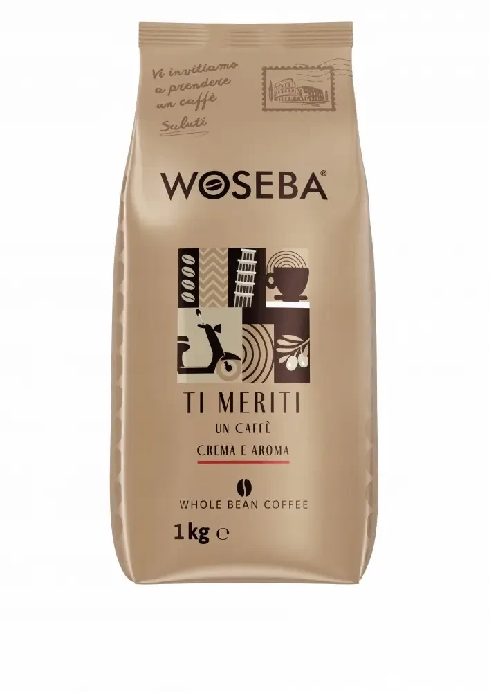 Кава в зернах Woseba Ti Meriti crema e aroma 1 кг Польща