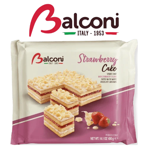 Полуничний торт Balconi Strawberry Cake 400г Італія