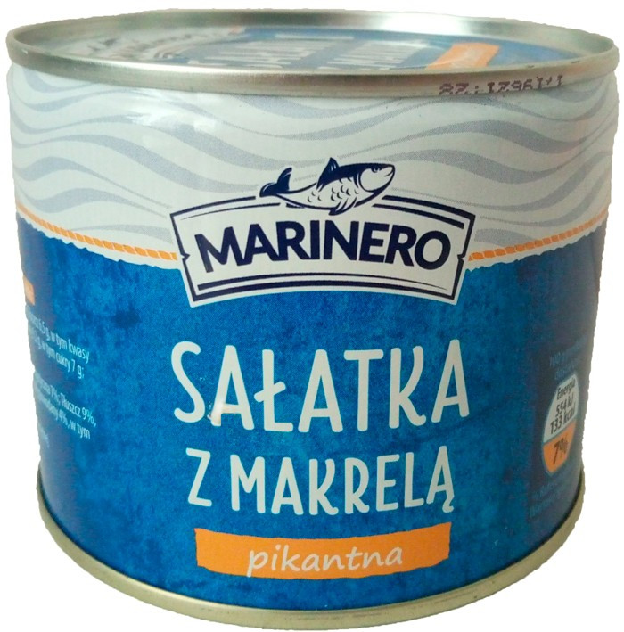 Салат пікантний із скумбрії та овочів Marinero Salatka z makrela 330г Польща