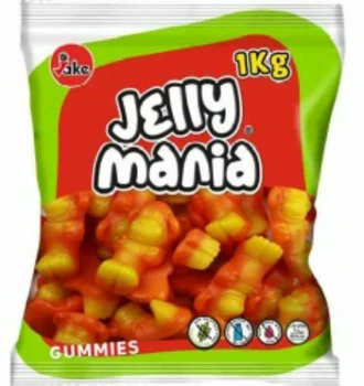 Желейні цукерки Мавпочки БЕЗ ГЛЮТЕНУ І ЛАКТОЗИ Jelly Mania Gummies 1кг Іспанія