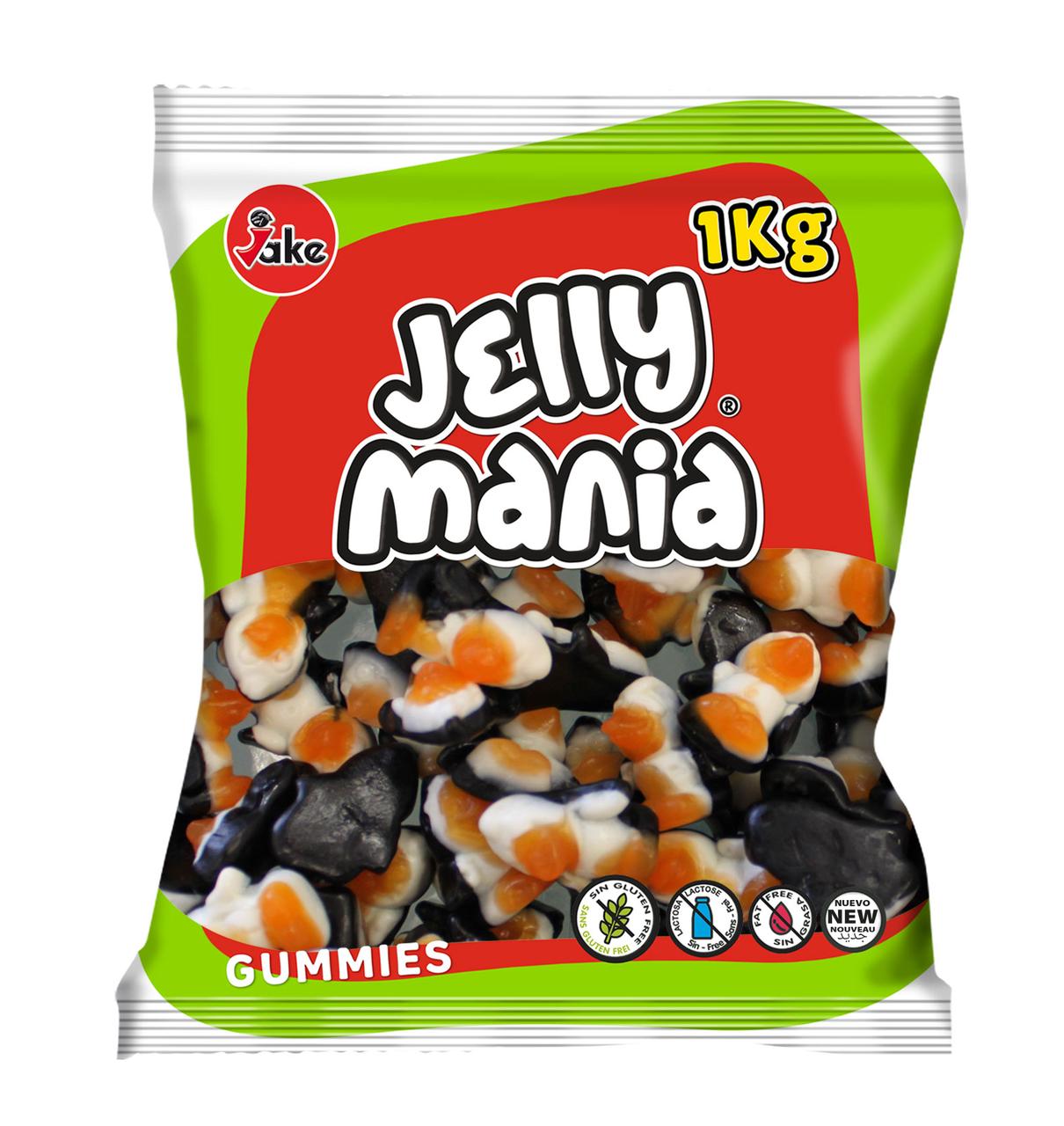 Желейні цукерки Пінгвіни БЕЗ ГЛЮТЕНУ І ЛАКТОЗИ Jelly Mania Gummies 1кг Іспанія