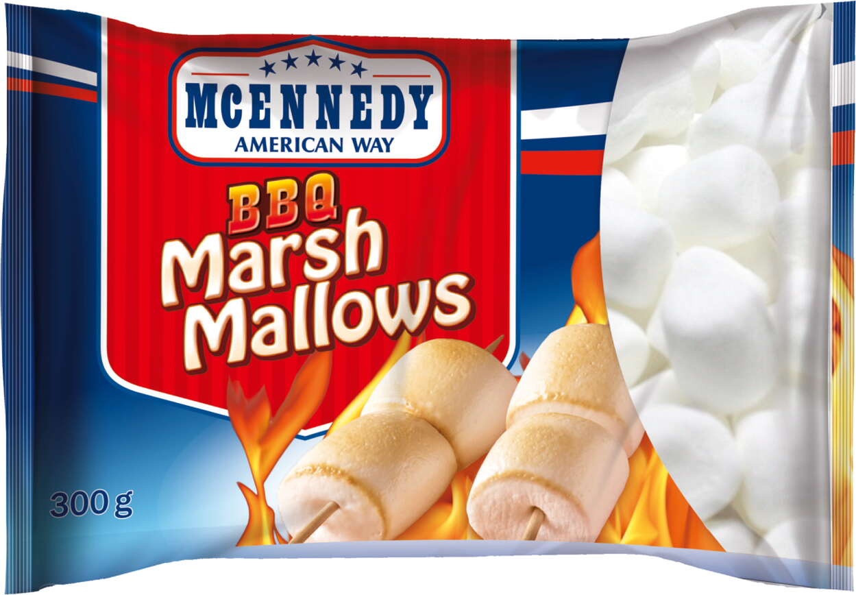 Зефір Маршмелоу білий Mcennedy BBQ Marsh Mallows 300 г Німеччина