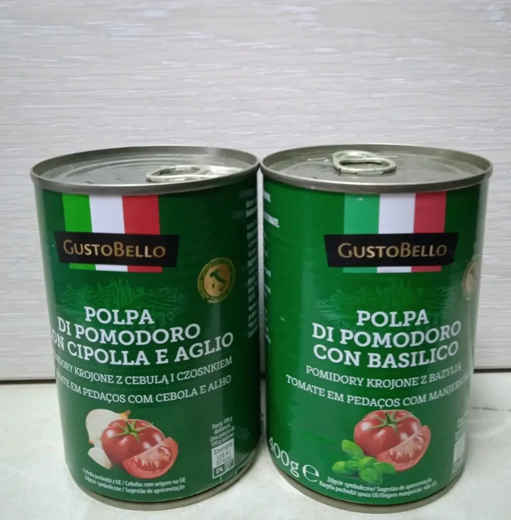 Томати шматочками з цибулею та часником Gusto Bello Polpa di pomooro 400г Італія