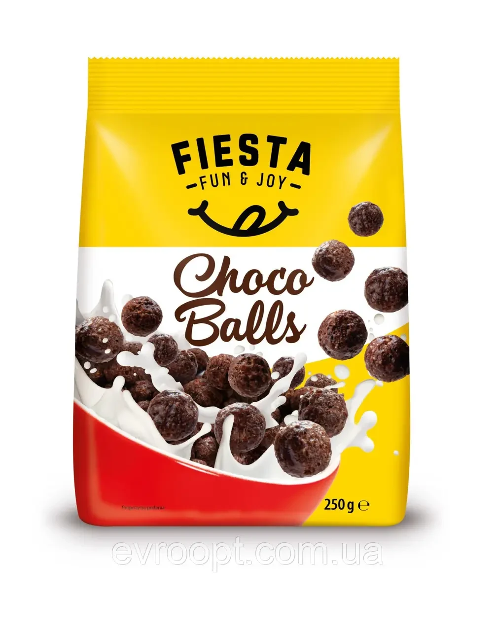 Шоколадні зернові кульки Fiesta Choco Balls 250 г Польща
