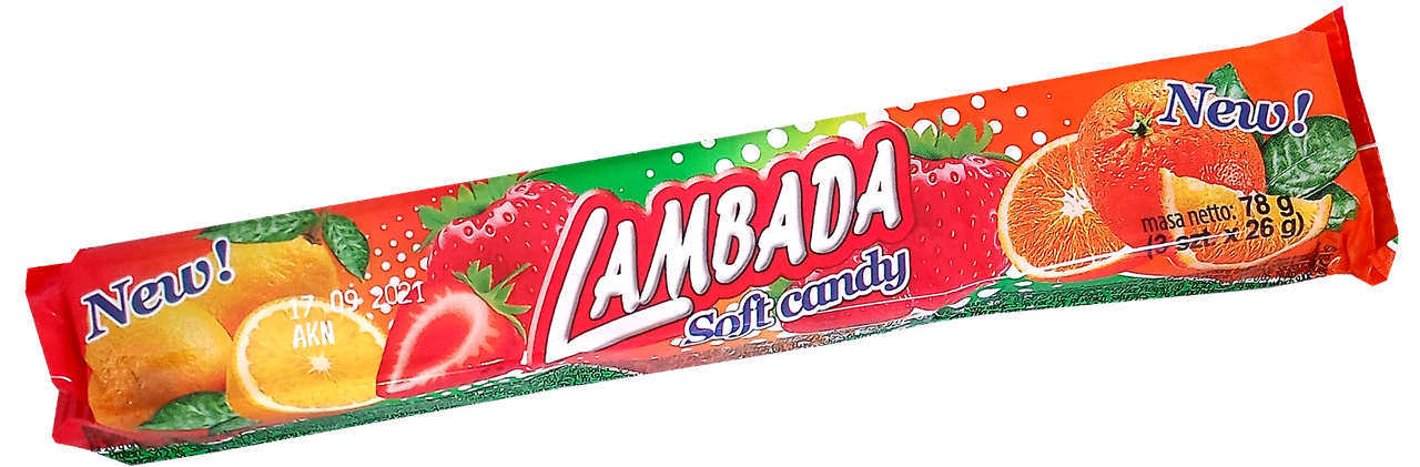 Жувальні цукерки Lambada Soft candy (3шт х 26г) 78г Польща