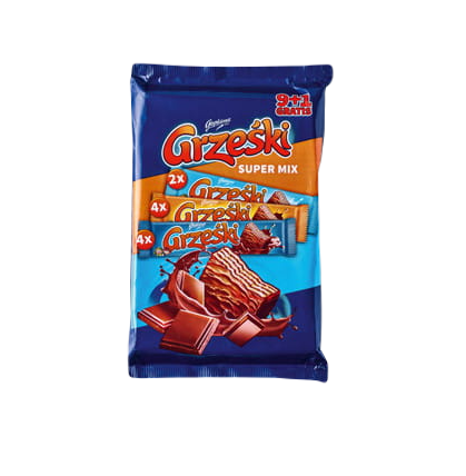 Вафлі у молочному шоколаді Супер Мікс Grzeski Goplana Super Mix (10x36г) 360г Польща