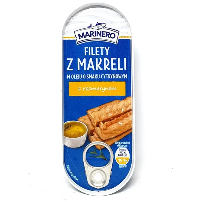 Філе макрелі в томатному соусі з перцем Filety z makreli w sosie pomidorowym z pierzem 120 г Польща