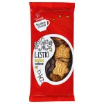 Печиво здобне шоколадне Listki Kakaowe zdobione 260г Польща
