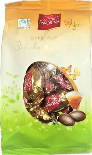 Шоколадні яйця з лікером "Касис" Favorina Creme de Cassis 150 г Німеччина