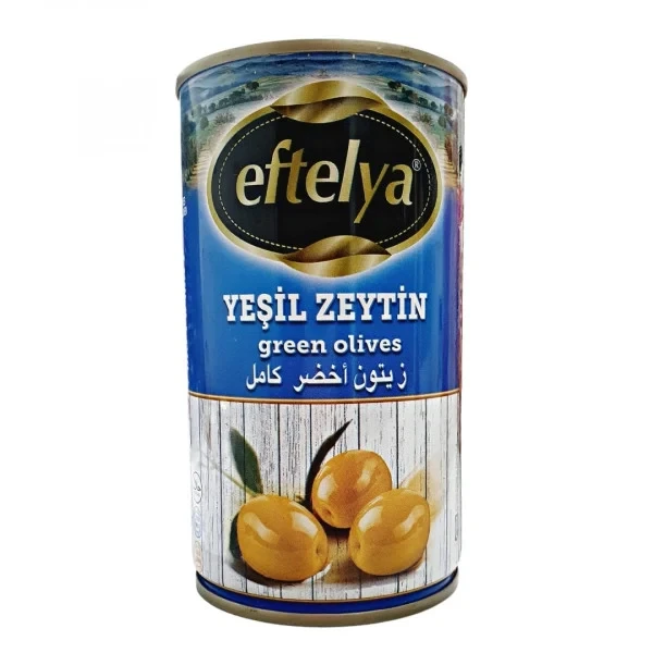 Зелені оливки з кісточкою Eftelya Yesil Zeytin 370г Туреччина