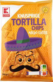 Чіпси кукурудзяні зі смаком сиру Knusprige Tortilla Chips Nacho Cheese 150г Німеччина