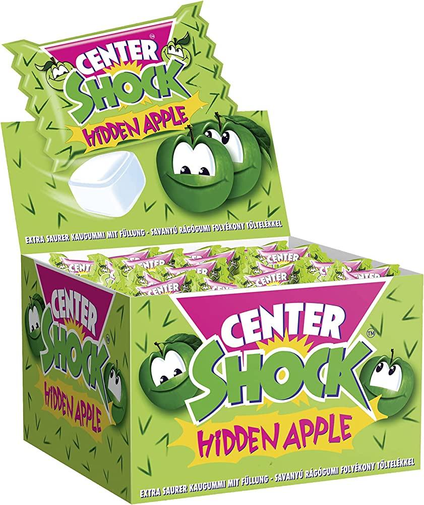 Жувальна гумка Center Shock Hidden Apple (кисле яблуко) 4г Італія