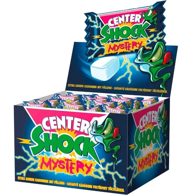 Жувальна гумка Center Shock Mystery (кислий сюрприз) 4г Італія