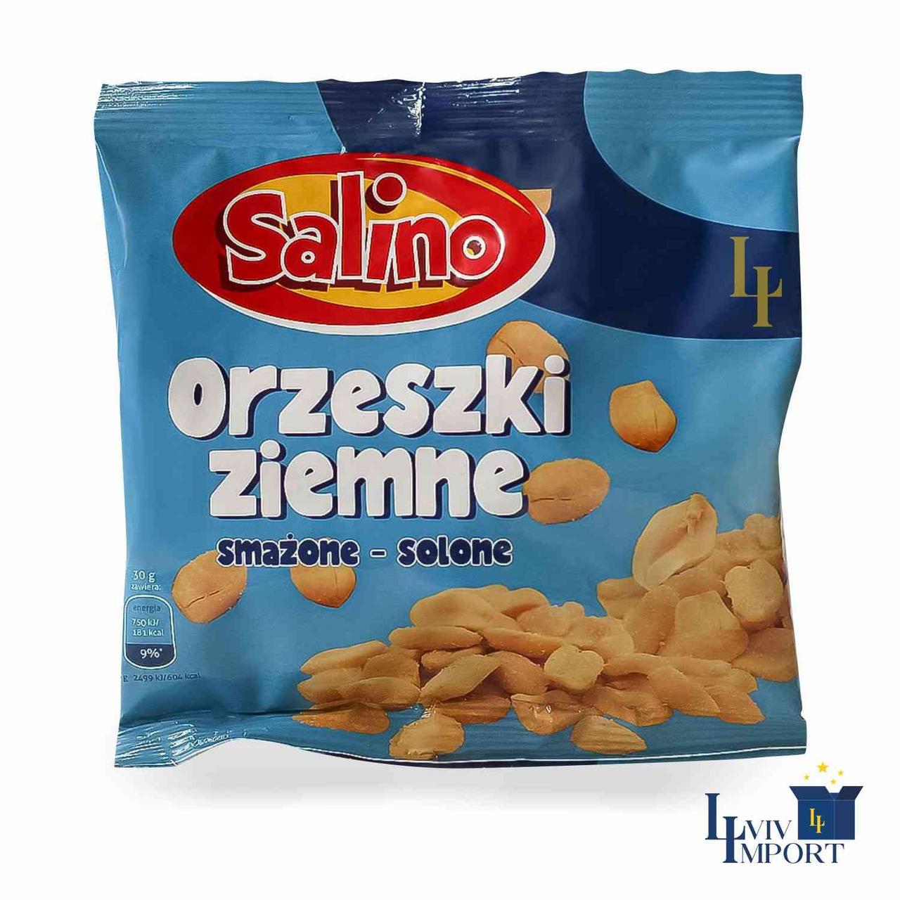 Арахіс смажений солоний Salino Orzeszki ziemne 100г Польща