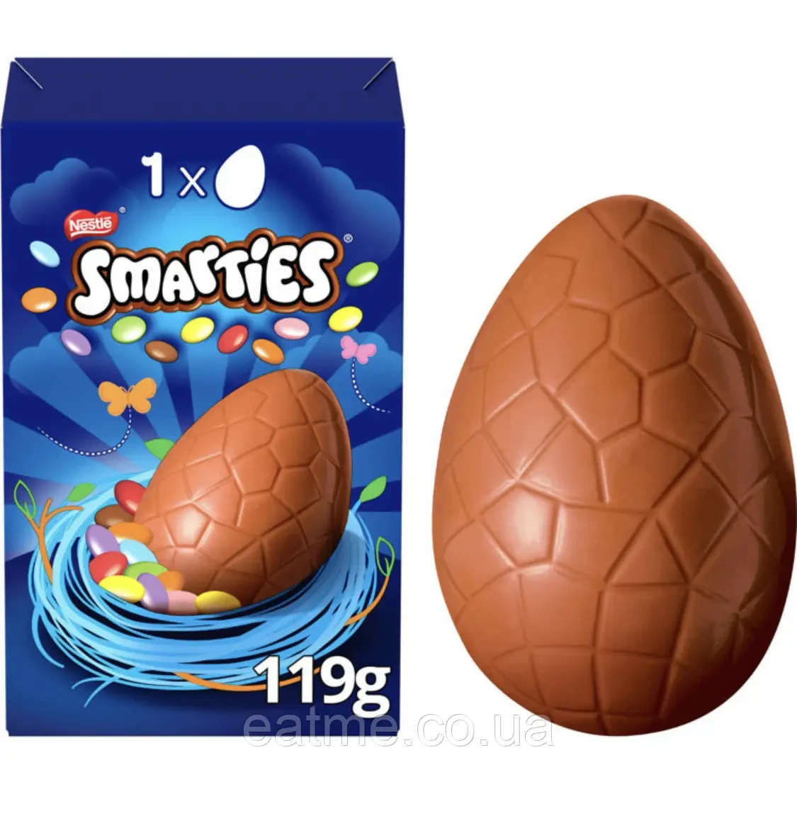 Шоколадне яйце з начинкою з драже в кольоровій глазурі Smarties Nestle 119 г Швейцарія