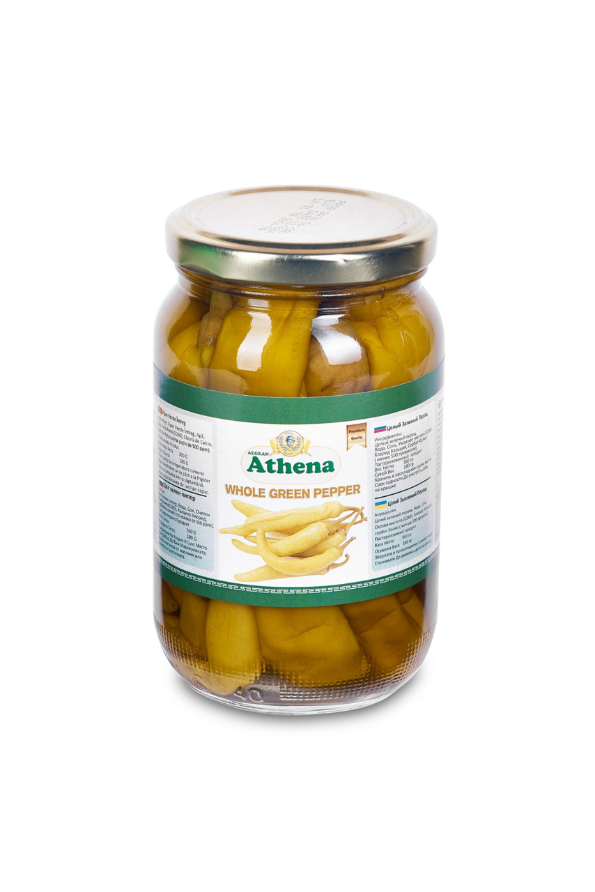 Перець зелений Athena Green Pepper 360г Туреччина