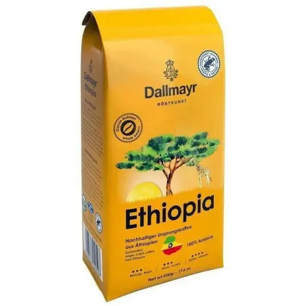 Кава зернова Dallmayr Ethiopia 100% арабіка Німеччина 500г