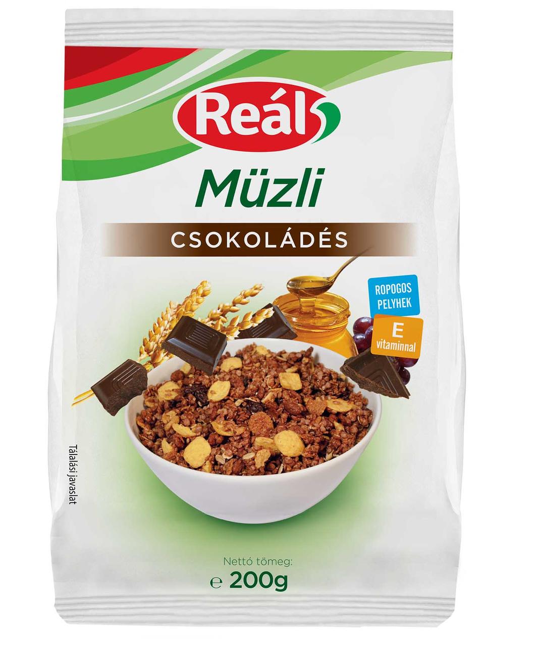 Мюслі зі шматочками шоколаду Real Muzli Csokolades 200 г Угорщина